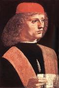 LEONARDO da Vinci Portrat of a musician oil painting artist